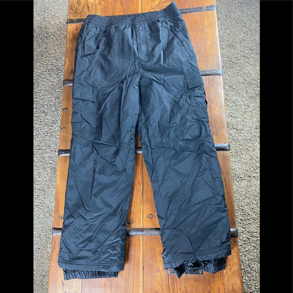 Men’s Sport Essential Black Snowboard Pants Size M EUC